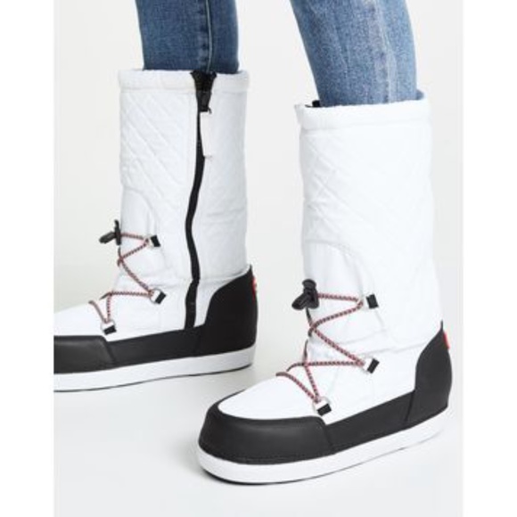 hunter quilted snow boots